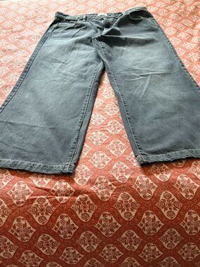 PacSun Casey Low Rise Baggy Jeans Faded Black Wide Leg Denim 32 S